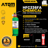 Fire Extinguisher - 1 Lb. HFC236fa Chemical (Green) Portable Type
