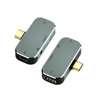 Multifunctional One-to-Four Docking Station Type-C to 3.5mm Headphone Audio Converter USB3.0+USB2.0+