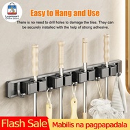 Broom Holder Wall Mount Broom and Mop Holder with Hooks Broom Organizer
