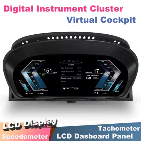 Digital Instrument Gauge Cluster Panel HUD Virtual Cockpit Speedometer 12.3''Inch LCD Display For BM