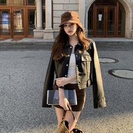 YIFENZI Jacket Houston Street Leather Women Autumn Black Small Man Motorcycle Style Short Genuine Sh