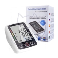 Blood Pressure Monitor Digital Wrist Large Screen High Precision Upper Arm BP with Charging Cable  B