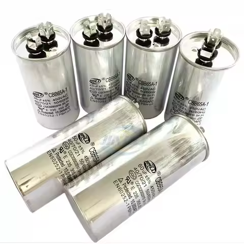 CBB65 AC Motor Capacitor Air Conditioner Compressor Start Capacitor 450VAC 30uF 35uF 40uF 45uF 50uF 