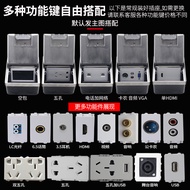Ground Socket Hidden Five-Hole Inlaid Marble Pure Hidden Waterproof Network Invisible Stainless Stee