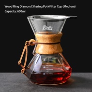 Bincoo Glass Coffee Pot with Filter Hand Drip Coffee Maker Glass Coffee Appliances