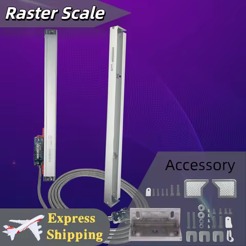 Sino KA-500 Slim Linear Glass Scale Ruler 1um TTL Digital DRO Grating Ruler Thin Small 70-470mm for 