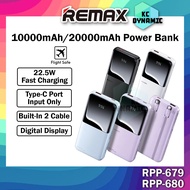 Remax RPP-679 10000mAh Powerbank Remax RPP-680 20000mAh Powerbank Built In Cable Power Bank 22.5W Fa