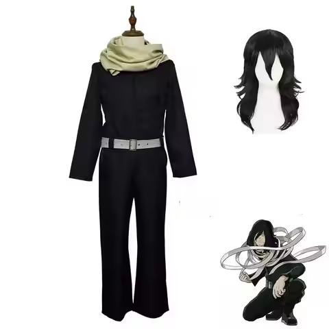 Anime My Hero Aizawa Shouta Cosplay Costume Wig Jumpsuit Scarf Belt Anime Uniform Suits Carnival Hal