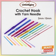 2mm to 10mm Crochet Hook and Yarn Needle Set Amigurumi Darning Embroidery Handmade DIY Crafts