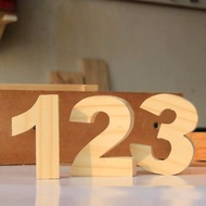 KAYU Wooden Numbers Wooden Letters Wooden House Numbers Wooden Nameplates Embossed Letters Embossed 