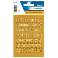 The Office Shoppe - Herma Letters, 12 MM, A-Z, Gold Foil Sheets, 10 x 1 ( 4183)