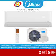 Midea Air Conditioner (1.0HP-2.5HP) Xtreme Cool R32 Non-Inverter MSAG-10CRN8 / MSAG-13CRN8 / MSAG-19CRN8 / MSAG-25CRN8