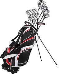 High Class Men's Right Handed Complete Golf Club Set, Includes: 460cc Driver, #3, 5 Wood, 24 Hybrid 