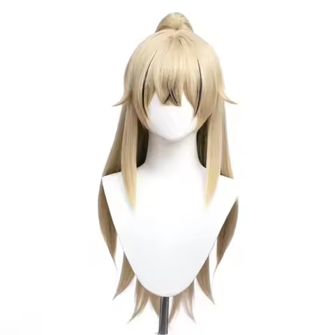 Game Genshin Impact Cosplay Wig Kirara Cosplay Wigs Woman Kirara Heat Resistant Hair Wig Cap