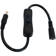 3.19 with Switch 12v Power Cord 5.5 * 2.1mm Male to Female Plug with 304 Switch LED Light Bar Extens