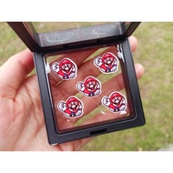 Mario Malay shirt buttons, domo kun