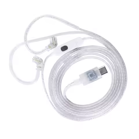 KZ Earphones Type-c 2PIN Cables Silver Plated Upgrade Cable Headphones Wire For KZ DQ6 ZAX ZSX ZSN P