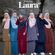 BAJU KURUNG PAHANG LAURA PLAIN 4.0 by Luvla, Baju Plus Size, XS - 5XL
