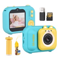 (Local Clearance) 1080P Kids Digital Camera Mini Video Camera for Kids 48MP 2.4 Inch IPS Screen Dual
