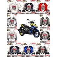 YAMAHA NEW AEROX 155 CONNECTED FRONT WING PANEL PAIR BBP-F835V-00 BBP-F835U-00 YAMAHAOriginal