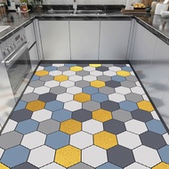 Kitchen floor mats oil-resistant non-slip PVC carpet floor mats household waterproof and dirt-resistant mats
