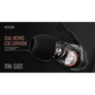 ORIGINAL REMAX RM-580 EARPHONE BEST QUALITY EARPHONE
