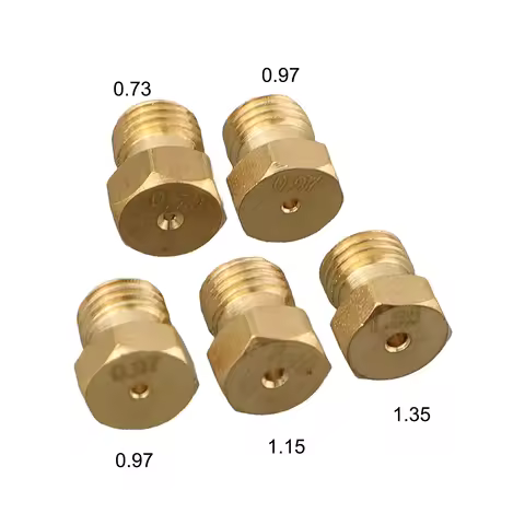 5PCS Gas Nozzles Natural Gas Injector Kit Home Cooking Multiple Nozzle Sizes Standard M6 X 0.75 Thre