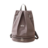 imported 2025 alo yoga Gym Bag Backpack Dry And Wet Separated Shoes Fitness Sports Bag Luggage Light