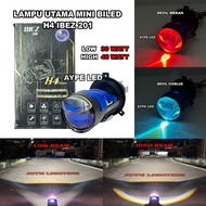 CAHAYA IBEZ Mini Biled Headlight H4 201 Bluelens With Cooling Fan Demon Eyes Biled Light