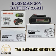 BOSSMAN ECO SERIES Lithium-ion Battery 20V 4.0Ah/2.0Ah BBE4-EV/BBE2-EV For BHD-777 BIW-919 BAG-101 B