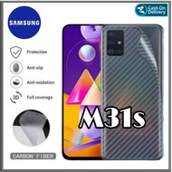Garskin Samsung Galaxy M31s 2020 Anti Gores Belakang Carbon Skin Hp