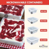 ProPack Square Microwavable Containers - SQ 500, SQ 1000, SQ 1500, SQ 2000