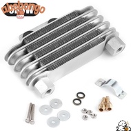 ABEBONGOTF Universal Oil Cooler, Durable 65ml Original Oil Cooler, Aluminum 5 Row Motorcycle Engine 