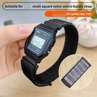 1 Nylon Velcro Strap Compatible for F91W F84 F105 A158 A168 18mm Replacement Band
