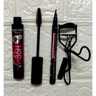 36H Eyeliner + Mascara X Eye Lash Curl Set Waterproof And Long-Lasting Makeup