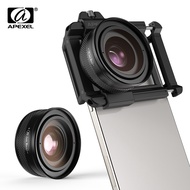 APEXEL 10-20X Zoom Macro Lens  HD Micro Phone Camera Lenses Support Eye Macro Photography for iPhone