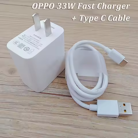 33W OPPO Supervooc Charger 11V 3A US Fast Charing Power Adapter Usb Type C Cable For OPPO Reno 9 8 7