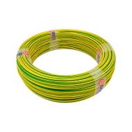 Bcc สายคอนโทรล H05v-k-lf 1x0.5 Sqmm 500v 70c 100m Vsf Bangkok Cable สีเขียว/เหลือง (gree