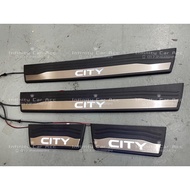 Honda City GN2 2020-2021 / City Hatchback 2022 White Led Side Sill Plate Side Step Door Step