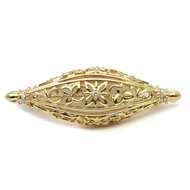 Mikimoto 18K黃金鑲鑽胸針，約15.6公克 [二手]