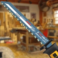 3Pcs Reciprocating Saw Blade 240mm Tungsten Carbide Teeth Saber Saw for Continuous Cutting in Masonr