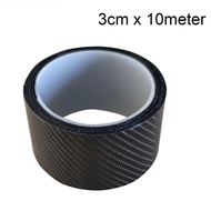 [ISHOWMAL-SG]Bike Frame Protector Stickers 5D Carbon Fiber Pattern Film for Bike Frame Shield-New In 1-