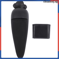 📦 1 Pc Portable Door Stopper In Black Silicone For Home And Hotel .11x1.57x1.57 In
