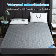 huowa Mattress Protector with Cottonfilled Mattress Topper Waterproof and Washable Single Piece