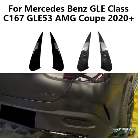 Rear Bumper Diffuser Lip Spoiler Trim For Mercedes Benz GLE Coupe C167 2020-2024 AMG GLE53 GLE63 Sty