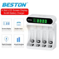 Beston - AA / AAA 1.2V 鎳氫(Ni-MH)電池 4位 LCD 快速充電器 C9023L AA充電器