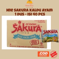 [1 Box Contains 40pcs] SAKURA MIE Chicken Broth 50+10 gr extra 20 Percent