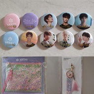 MERCH EXHIBITION RISE UP ASTRO PIN KEYRING POUCH MJ JINJIN EUNWOO MOONBIN ROCKY