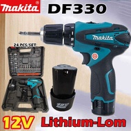 Makita 12V DF300 Li-on Battery Hand Drill Cordless Set Car Cordless Drill Rechargeable Electric Screwdriver Drill