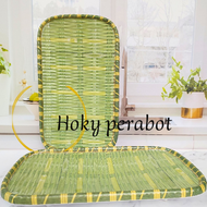 1 PCS PIRING SAJI KERAMIK BUAH 23 CM MELAMIN ORI MOTIF ROTAN TEBAL DAN TERLARIS